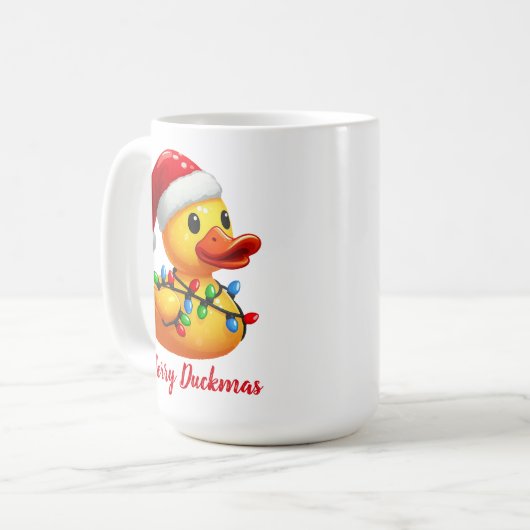 Mug Joyeux Duckmas, Père Noël Caoutchouc Noël (Devant gauche)