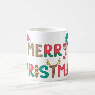 Mug Joyeux élément de mot Noël