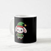 Mug Joyeux Elf Lapin de Noël (Devant gauche)