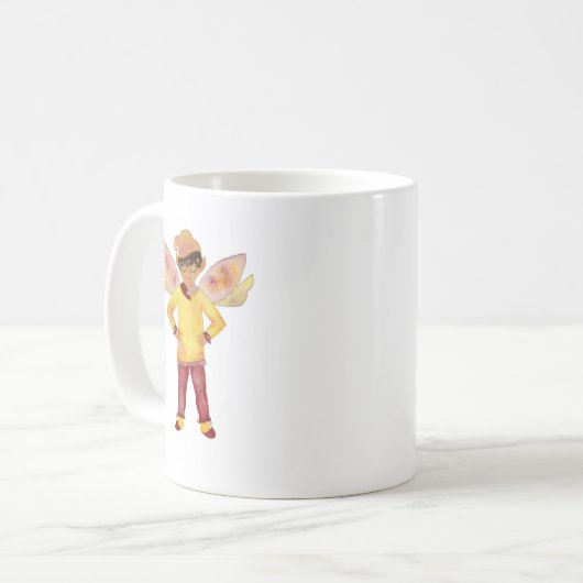 Mug Joyeux Elfe Jaune (Devant gauche)