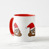 Mug Joyeux émoticône de Noël (Devant gauche)