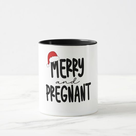 Mug Joyeux & Enceinte Annonce de Grossesse Chapeau de (Centre)