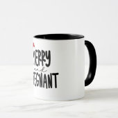 Mug Joyeux & Enceinte Annonce de Grossesse Chapeau de (Devant droit)