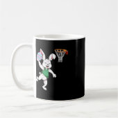 Mug Joyeux enfants de Pâques garçons Bunny Dunk Basket (Gauche)
