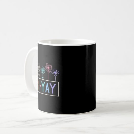 Mug Joyeux Enseignant Vendredi Fri-yay Funny Weekend E (Devant gauche)