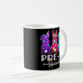 Mug Joyeux Equipe pré-K de Pâques Trois lapins Jour de (Devant droit)