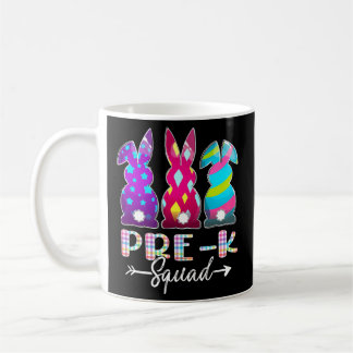 Mug Joyeux Equipe pré-K de Pâques Trois lapins Jour de