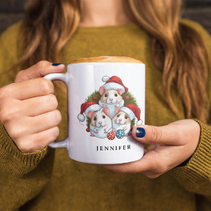 Mug Joyeux Escouade de la souris de Noël personnalisée