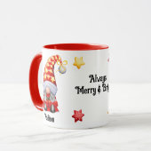 Mug Joyeux et brillant cadeau de Noël (Devant gauche)