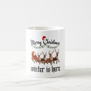 Mug Joyeux et brillant : Festive Noël Design pour Vaca