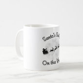 Mug Joyeux et brillant : Festive Noël Design pour Vaca (Devant gauche)