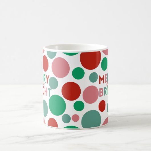 Mug Joyeux et brillant Motif Poka Dot simple (Centre)