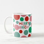 Mug Joyeux et brillant Motif Poka Dot simple (Gauche)