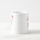 Mug Joyeux et brillant Noël Retro Rouge rose Ajouter u (Centre)