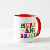 Mug Joyeux et brillant pingouin de Noël (Devant droit)