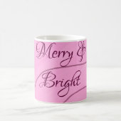 Mug Joyeux et brillant rose bouclé doodé design mode g (Centre)