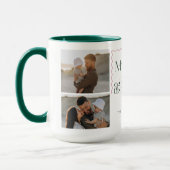 Mug Joyeux et brillant Wavy Modern Minimal 3 Photo Col (Gauche)