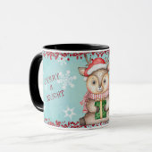 Mug Joyeux et brillants enfants de rennes de Noël (Devant gauche)