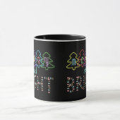 Mug Joyeux et brillants feux de Noël (Centre)