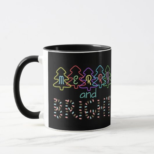 Mug Joyeux et brillants feux de Noël (Gauche)