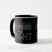 Mug Joyeux et brillants feux de Noël (Devant gauche)