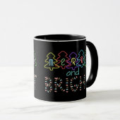 Mug Joyeux et brillants feux de Noël (Devant droit)