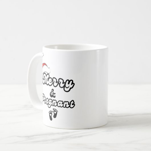 Mug Joyeux et enceinte (Devant gauche)