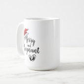 Mug Joyeux et enceinte Noël Vacances bébé (Devant gauche)