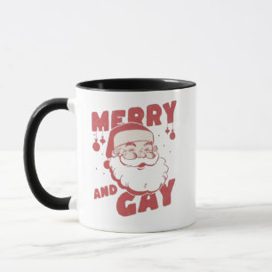 Mug Joyeux et gai Noël Funny Christmas LGBTQ Fierté