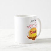 Mug Joyeux et joyeux Diwali personnalisable (Devant droit)