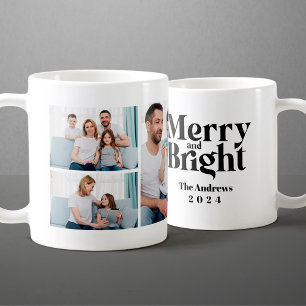 Mug Joyeux et Lumineux 3 Collage de photos de famille