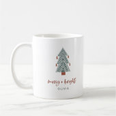 Mug Joyeux et lumineux | Arbre de Noël Boho (Gauche)