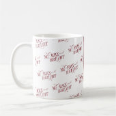 Mug Joyeux et lumineux cadeau de Noël rouge moderne mo (Gauche)