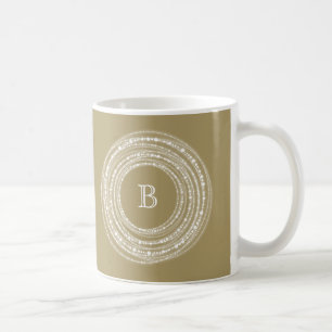 Mug Joyeux Et Lumineux Étincelles Monogrammes Vacances