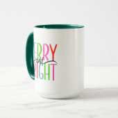 Mug Joyeux et lumineux - Noël (Devant gauche)