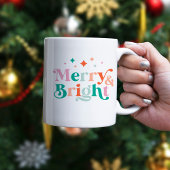 Mug Joyeux et lumineux Noël coloré moderne