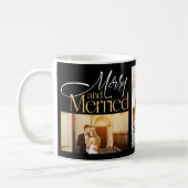 Mug Joyeux et mariés Nouveaux mariés 3 Photo Noël (Gauche)