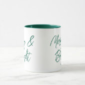 Mug Joyeux et vert brillant Noël (Centre)