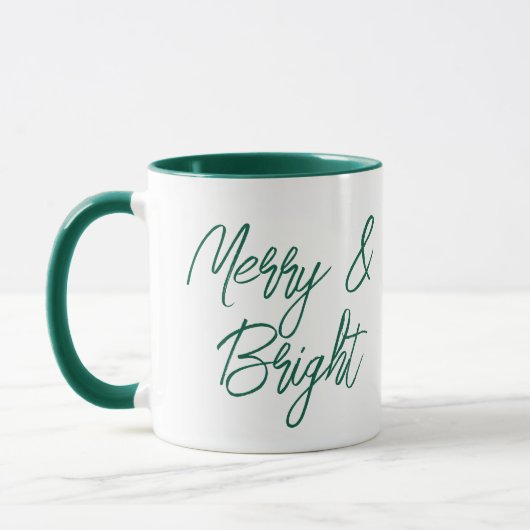 Mug Joyeux et vert brillant Noël (Gauche)