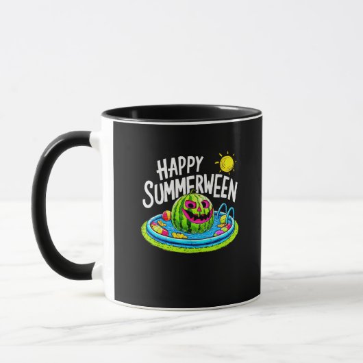 Mug Joyeux été pastèque Jack-O-Lantern (Gauche)