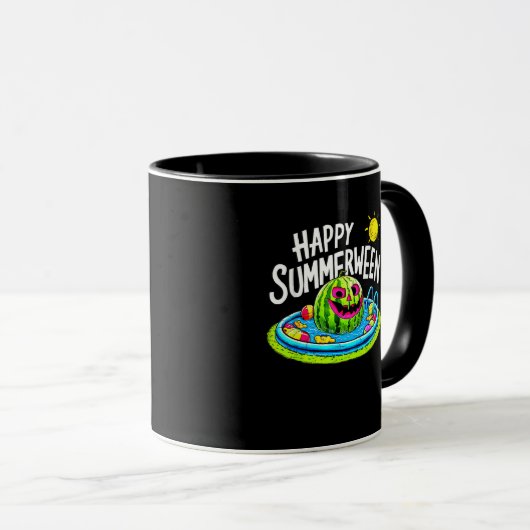 Mug Joyeux été pastèque Jack-O-Lantern (Devant droit)