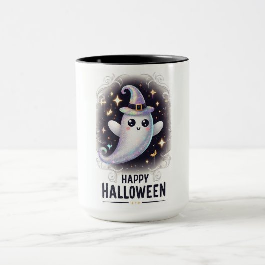 Mug Joyeux fantôme d'Halloween (Centre)