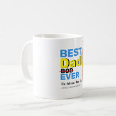 Mug Joyeux Fête des pères papa cadeau de corps (Devant gauche)