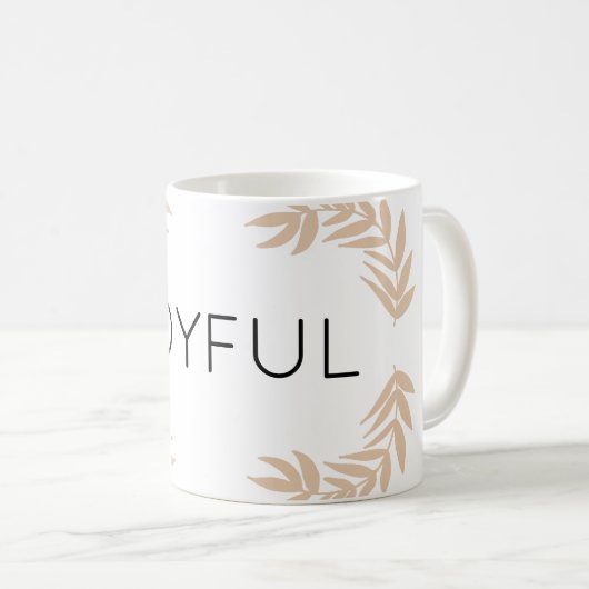 Mug Joyeux Feuilles (Devant droit)