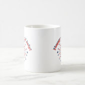 Mug Joyeux feux d'artifice 4 juillet (Centre)