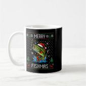 Mug Joyeux Fishmas B Fish Noël Pêche Sweat Ugly (Gauche)