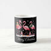 Mug Joyeux Flamant rose de Noël Lumière Noël Noël Noël (Centre)