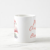 Mug Joyeux Flamants roses roses de Noël (Centre)