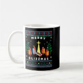 Mug Joyeux Glizzmas Drôle de Sweat de Noël Laid Glizzy (Gauche)
