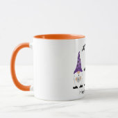 Mug Joyeux Gnomes d'Halloween violet orange (Gauche)